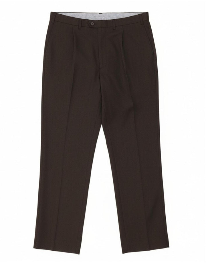 MARKS & SPENCER Mens Regular Fit Pegged Suit Trousers W38 L33 Grey