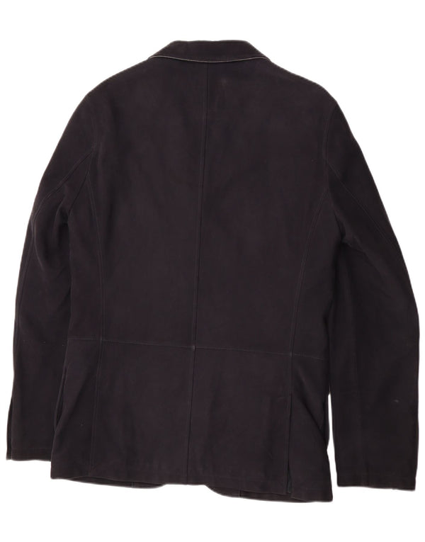 Giacca blazer da uomo a 2 bottoni Ermenegildo Zegna IT 48 Medio Blu Navy Classi