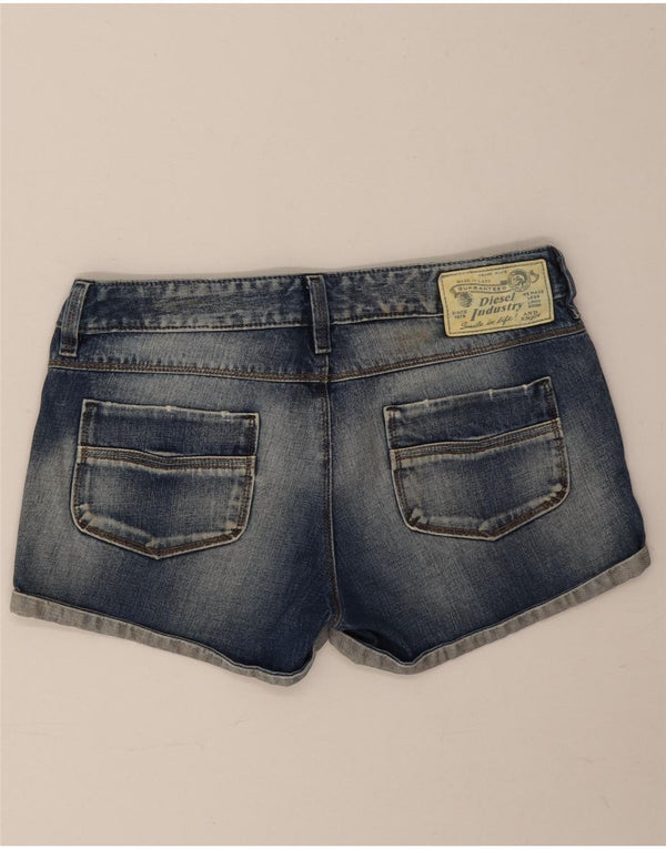 Pantaloncini di jeans da donna Diesel W29 cotone blu medio