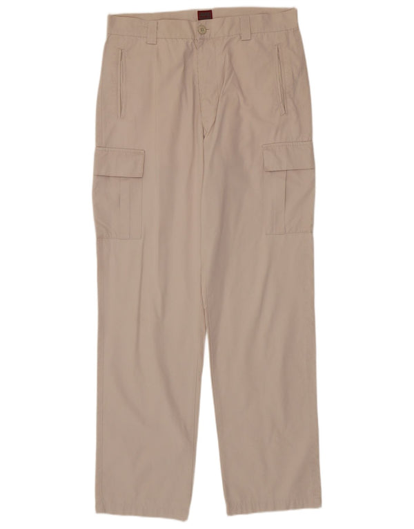 Pantaloni cargo dritti da uomo Rifle W34 L34 cotone kaki