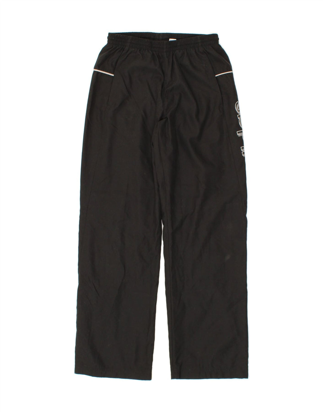 ADIDAS Boys Tracksuit Trousers 11-12 Years Black Polyester Vintage Adidas and Second-Hand Adidas from Messina Hembry 