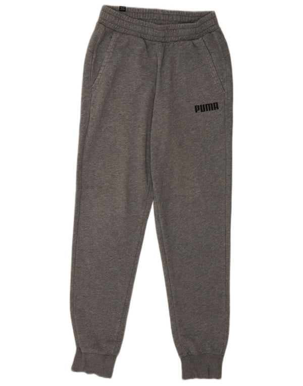 Pantaloni da tuta da uomo Puma Joggers piccoli in cotone chiazzato grigio
