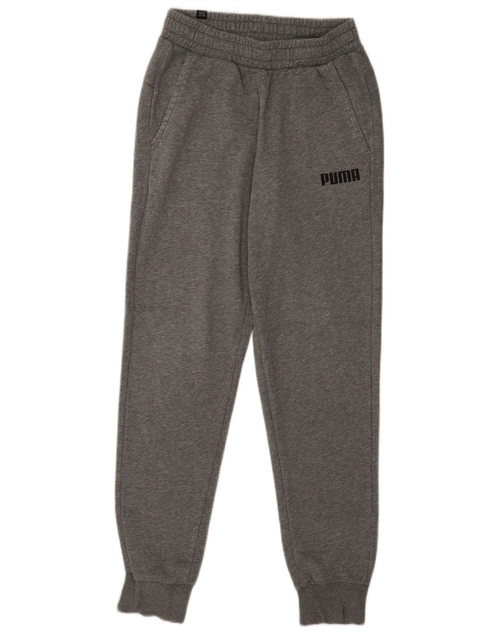 Pantaloni da tuta da uomo Puma Joggers piccoli in cotone chiazzato grigio
