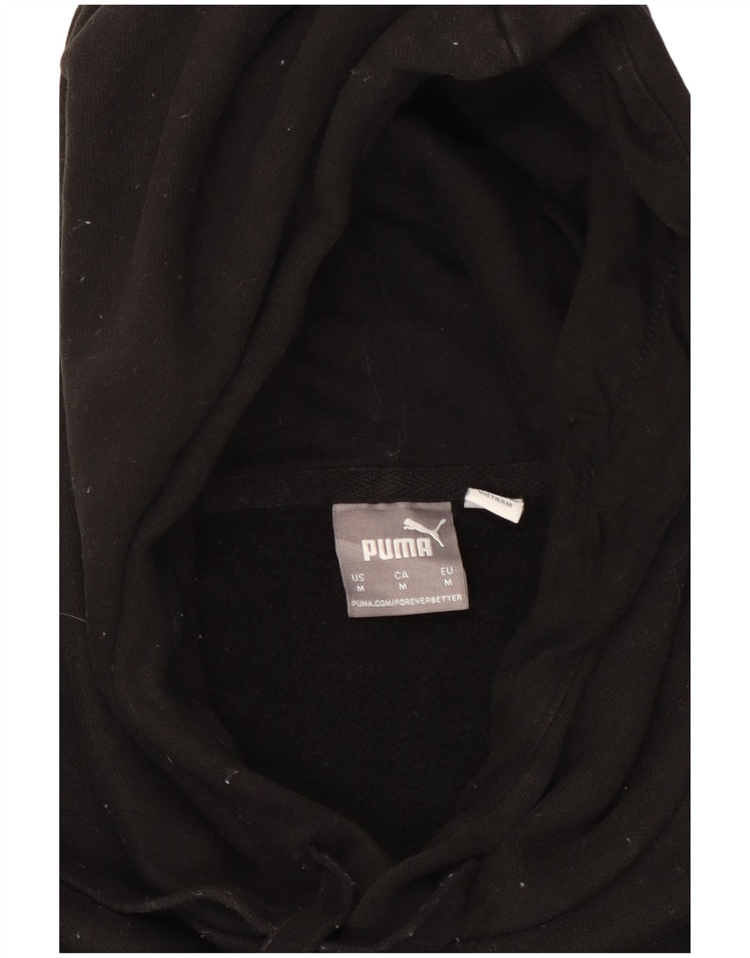 Felpa con cappuccio grafica PUMA da uomo, cotone nero medio