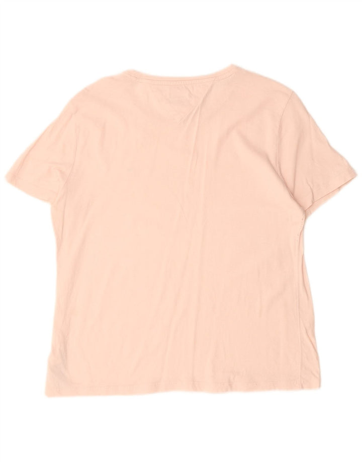 TOMMY HILFIGER Womens T-Shirt Top UK 16 Large Pink