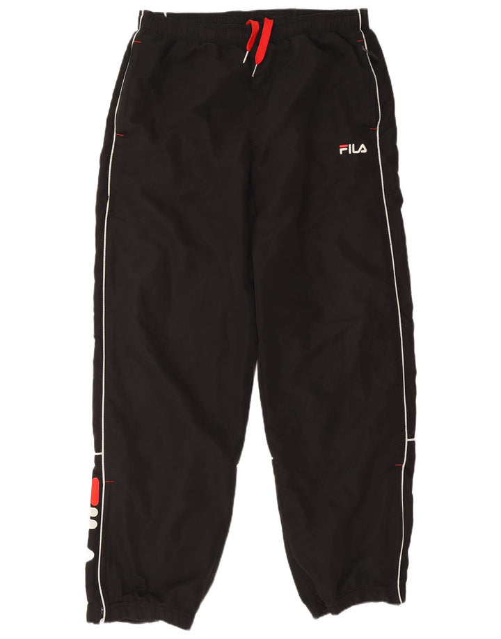 Fila Pantaloni da tuta da uomo Joggers Large Nero Poliestere