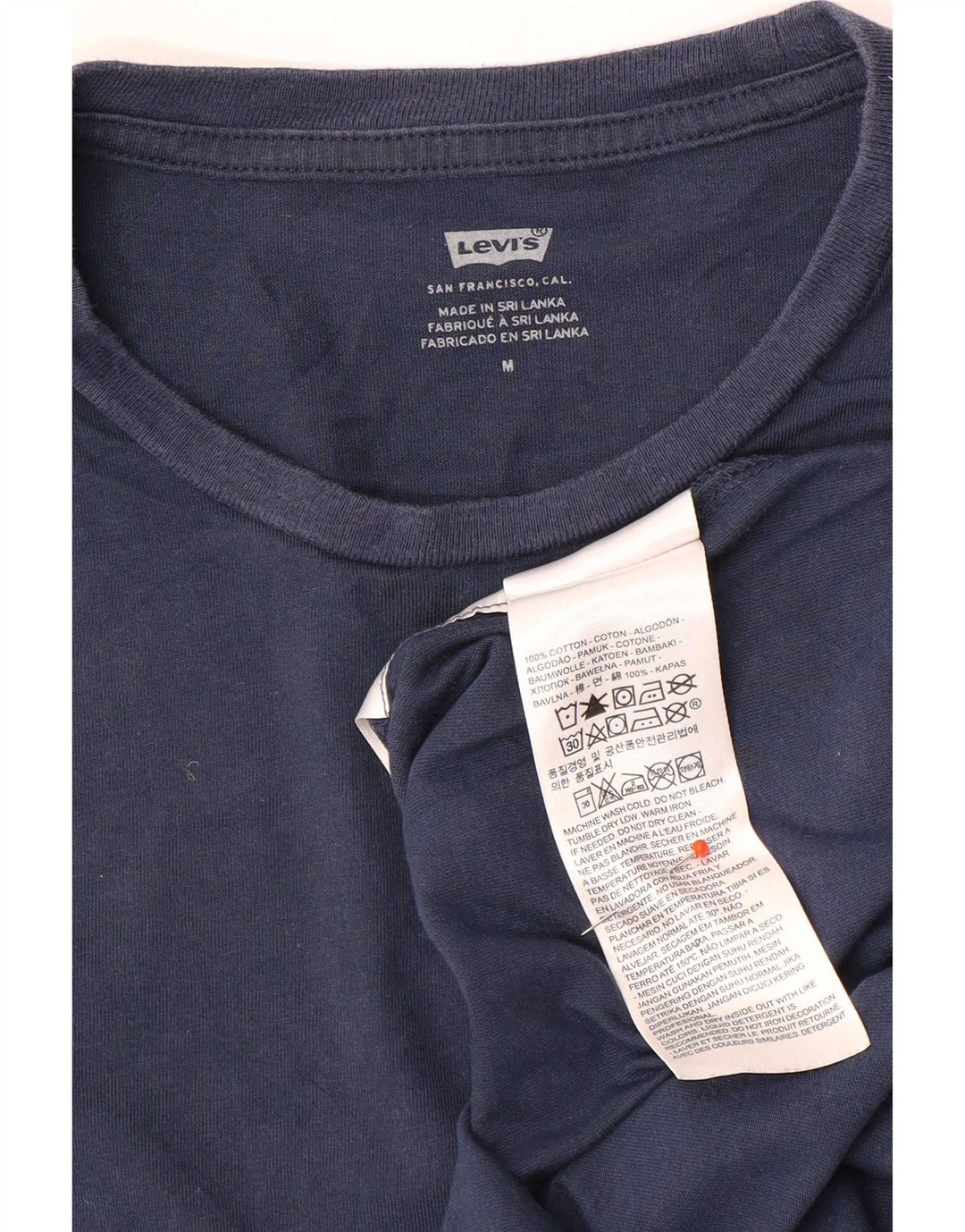 T-shirt grafica da uomo Levi's Top in cotone blu navy medio