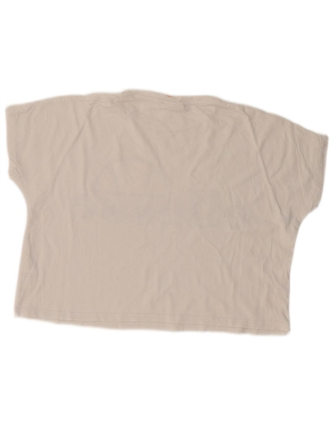 ELLESSE T-shirt grafica corta oversize da donna Heritage UK 6 XS Bianca