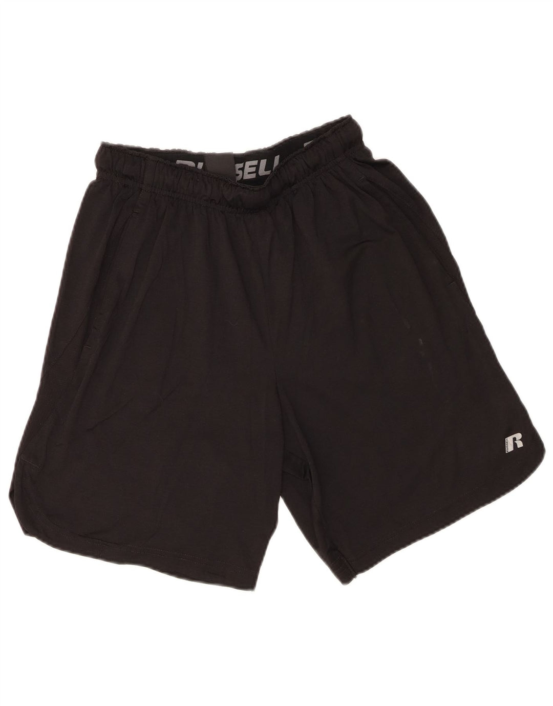 Pantaloncini sportivi da uomo Russell Athletic piccoli in poliestere nero