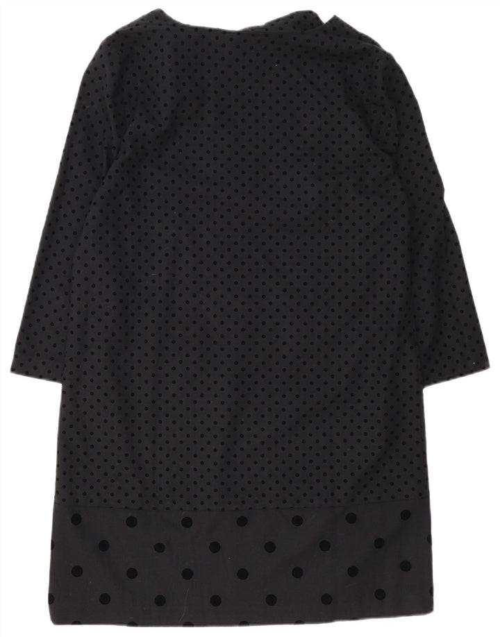 Abito basic da donna con maniche a 3/4 Naf EU 40 medio nero maculato
