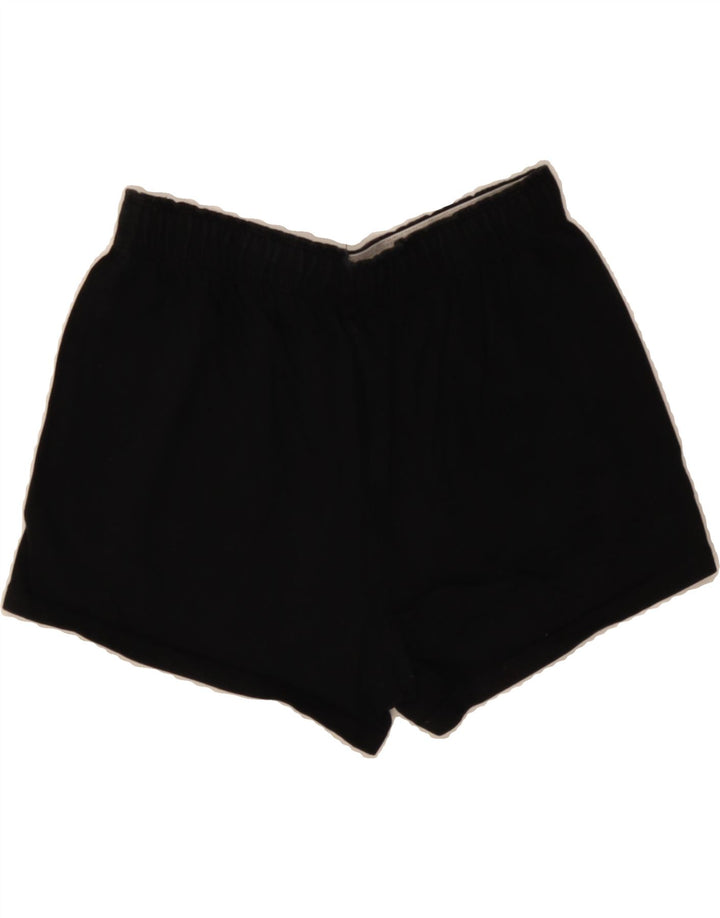 CHAMPION Womens Sport Shorts UK 8 Small  Black Cotton Vintage Champion and Second-Hand Champion from Messina Hembry 