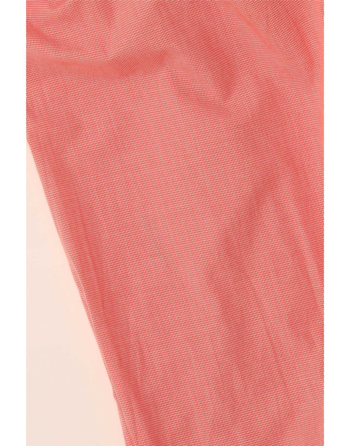 Camicia Chaps da uomo vestibilità classica taglia 18 2XL cotone pied de poule rosa