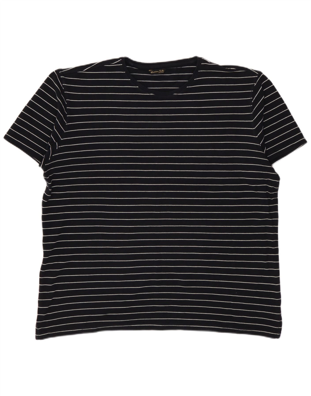 MASSIMO DUTTI T-shirt da uomo Top XL a righe nere