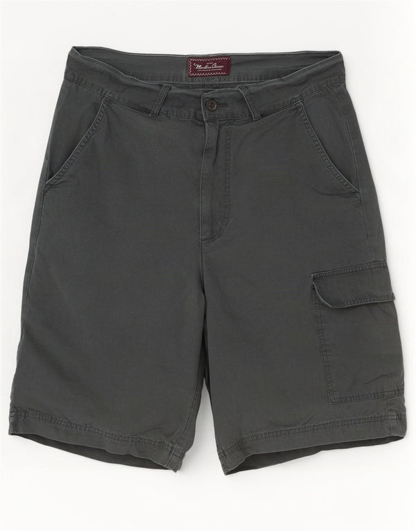 Pantaloncini cargo da uomo Marlboro Classics EU 50 Large W34 Cotone grigio