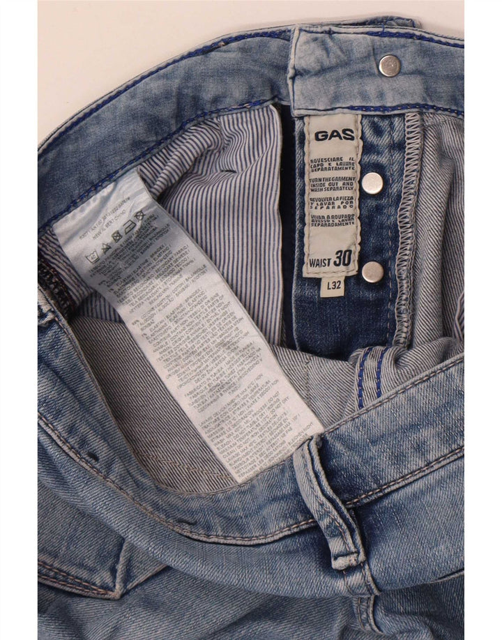 Jeans slim da uomo Gas W30 L32 cotone blu
