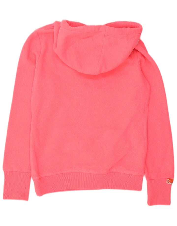 Felpa con cappuccio grafica da donna Superdry UK 10 Small Rosa Poliestere