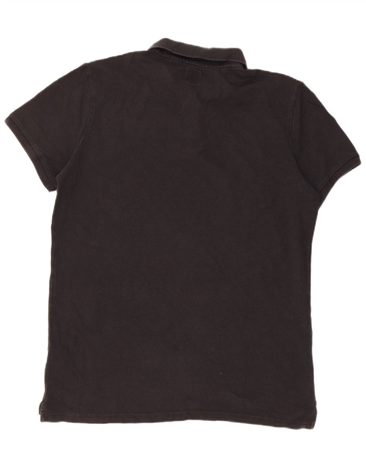 Polo da uomo Jack Wills grande in cotone nero