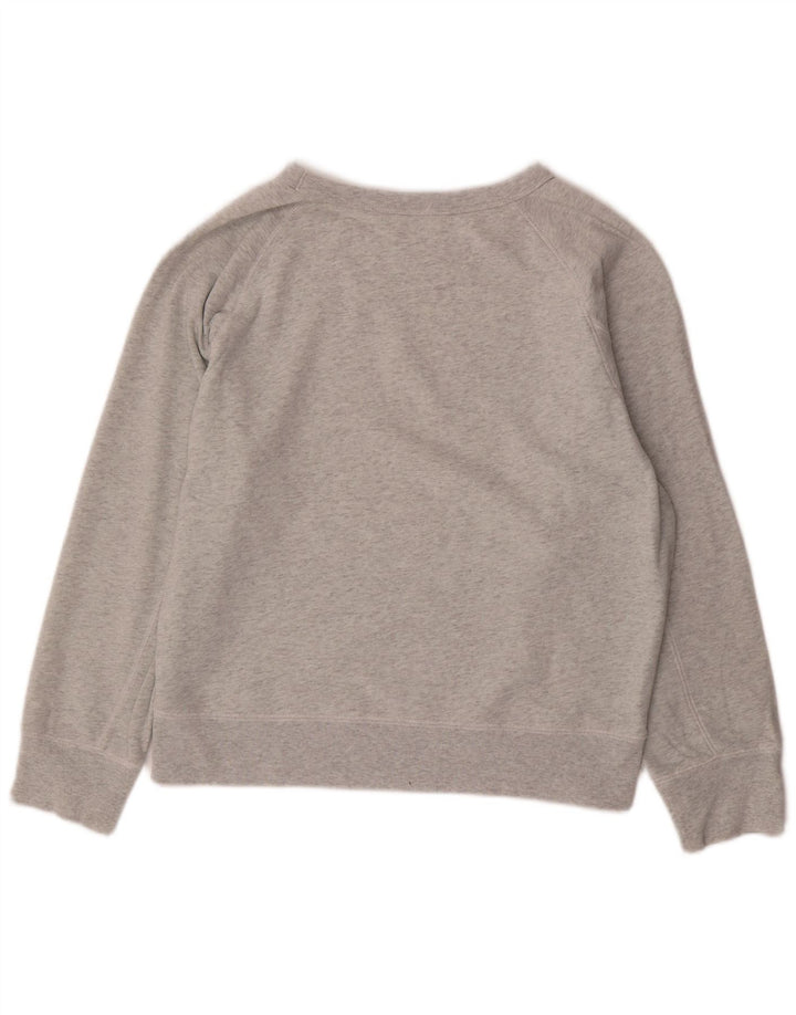 GAP Womens Loose Fit Crop Sweatshirt Jumper UK 16 Large Grey Polyester