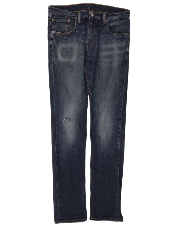 Jeans skinny effetto invecchiato Levi's da uomo W32 L34 Blu