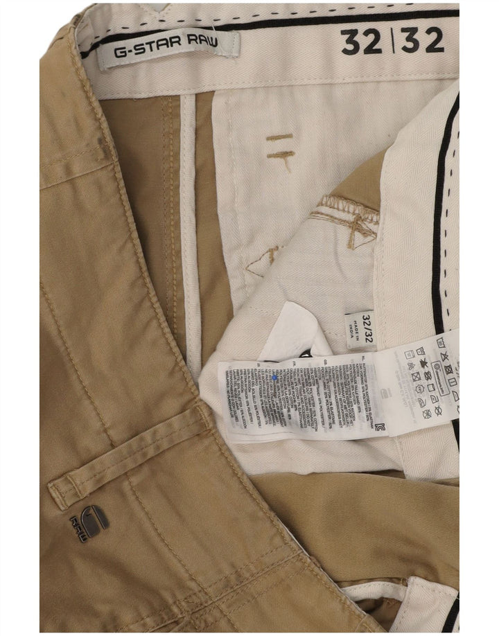 Pantaloni cargo slim da uomo G-Star W32 L32 in cotone beige