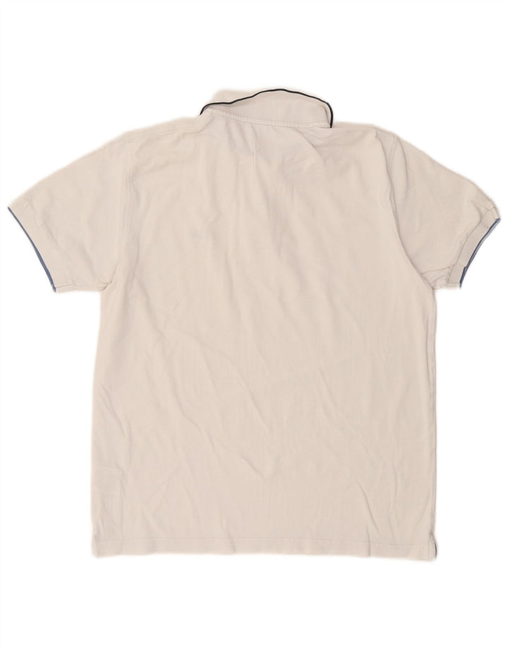 Polo da uomo Sun68 in cotone bianco medio