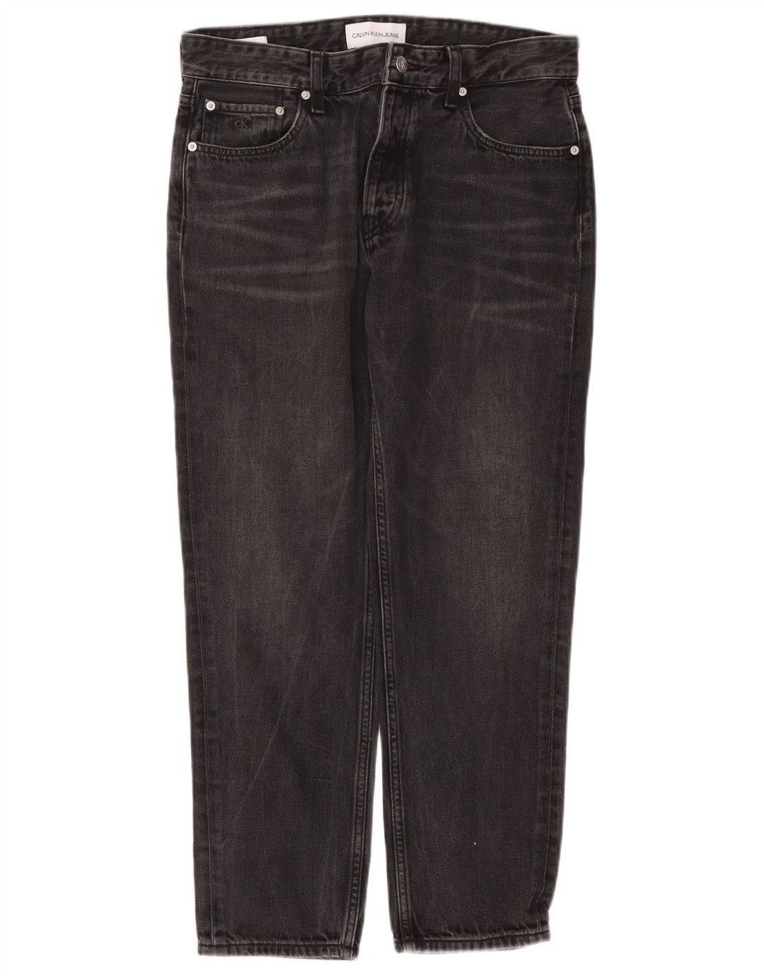 Jeans dritti da uomo Calvin Klein W31 L27 cotone nero