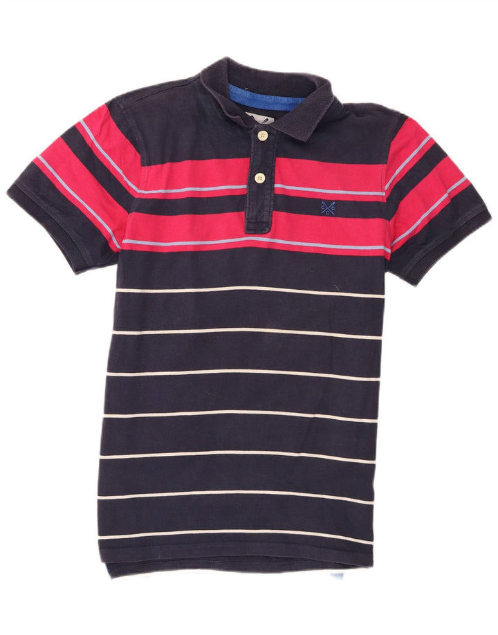 Crew Clothing Polo da uomo in cotone color block medio blu navy