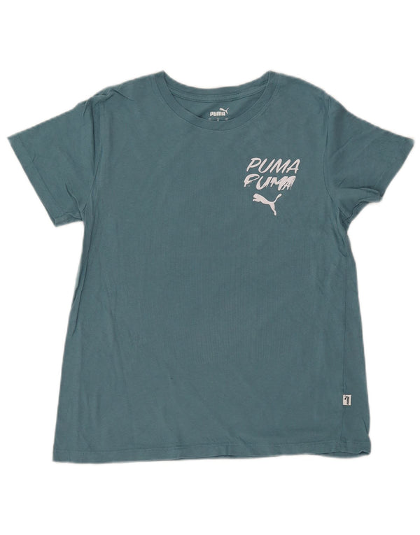 T-shirt grafica da donna PUMA Top UK 12 Blu medio