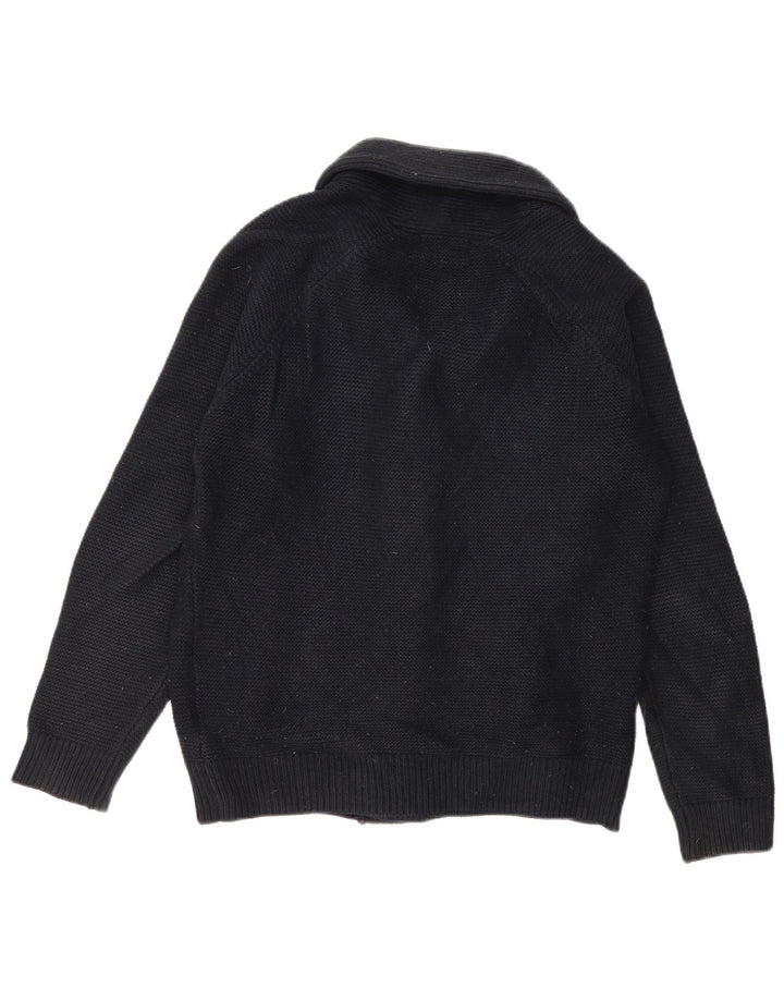 Maglione cardigan da uomo Marks & Spencer piccolo acrilico blu navy