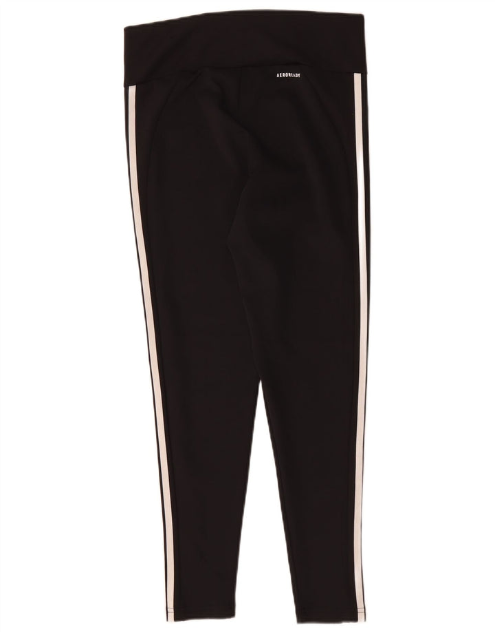 Leggings Adidas Aeroready da donna UK 12/14 Poliestere nero medio