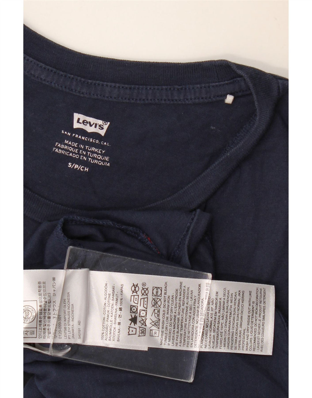 T-shirt grafica da uomo LEVI'S Top Small blu navy
