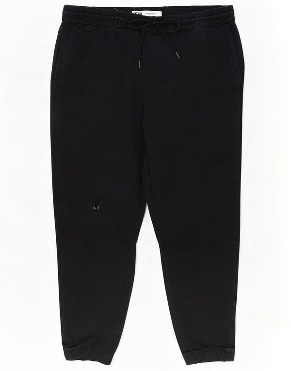 Pantaloni chino da jogging da donna Zara XL W34 L27 Blu navy