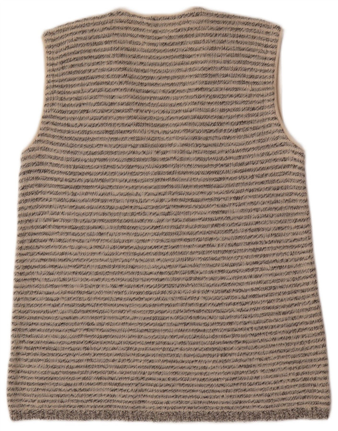 Maglione cardigan senza maniche vintage da uomo a quadri grigi piccoli