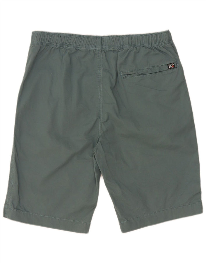 Pantaloncini chino da uomo Superdry W32 cotone verde medio