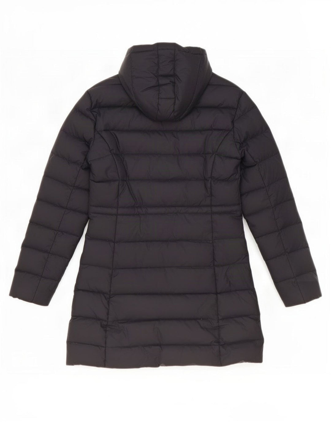Cappotto imbottito con cappuccio da donna Benetton IT 44 medio nero poliestere
