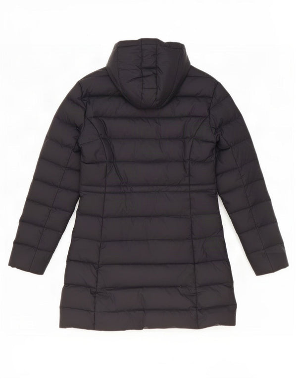 Cappotto imbottito con cappuccio da donna Benetton IT 44 medio nero poliestere