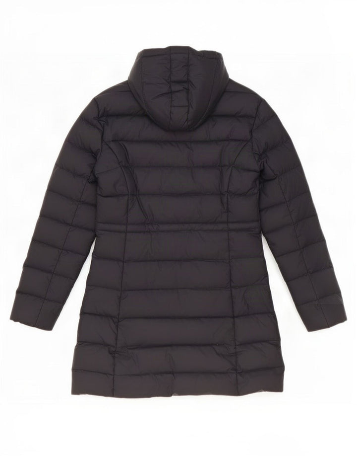 Cappotto imbottito con cappuccio da donna Benetton IT 44 medio nero poliestere