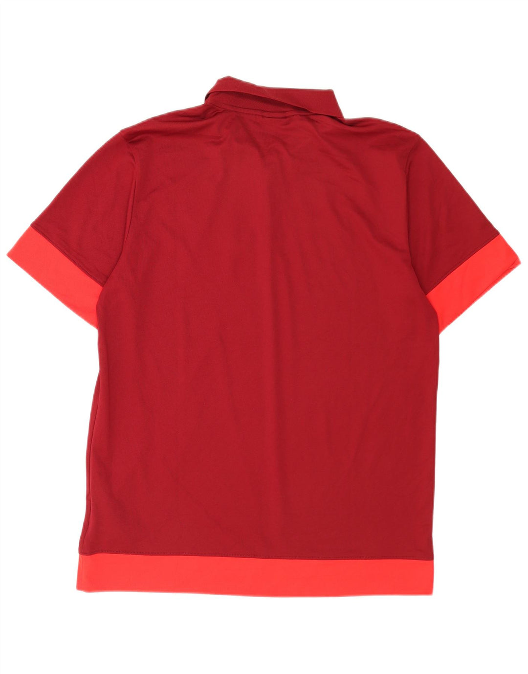 Polo Nike da uomo Dri Fit grande rossa in poliestere color block