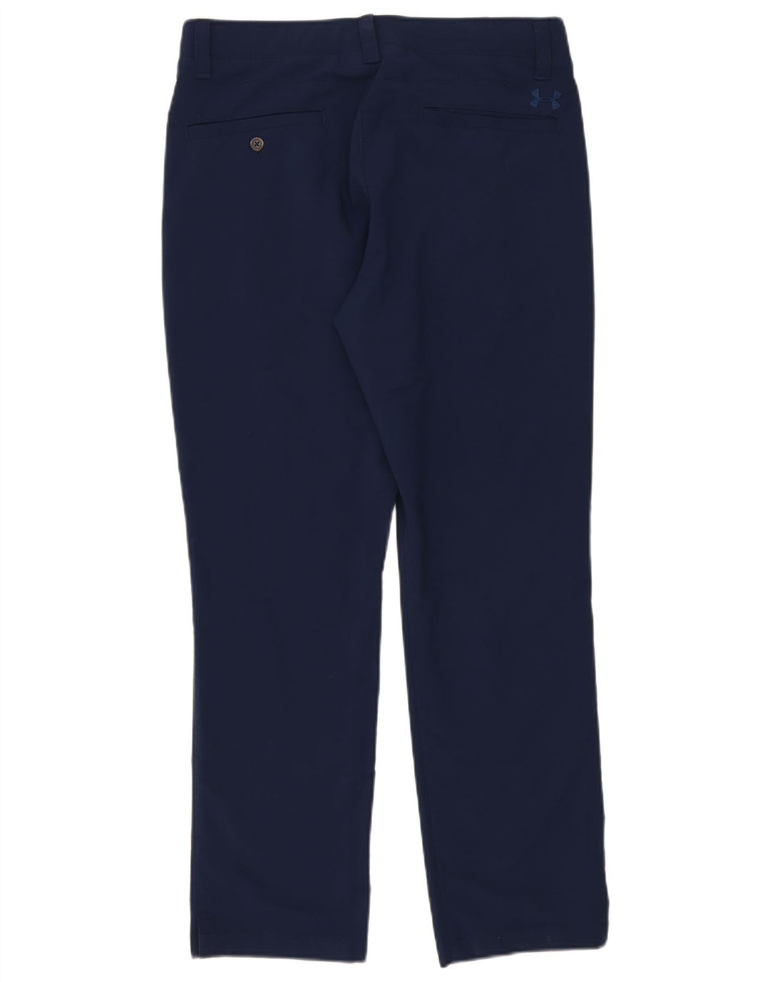 Pantaloni chino dritti da uomo Under Armour W34 L30 poliestere blu navy