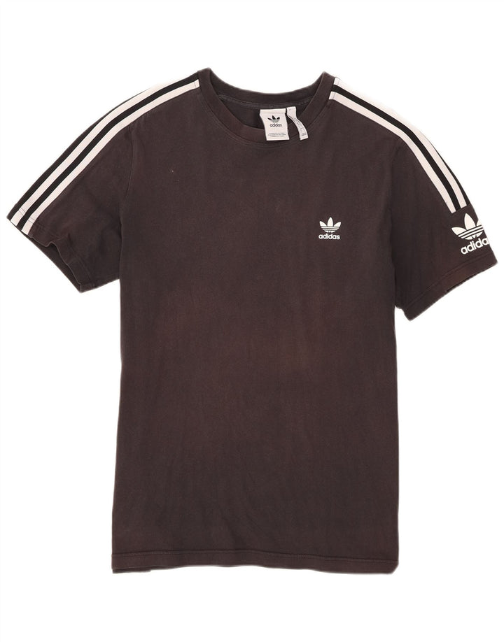 T-shirt Adidas da uomo Top Large in cotone nero