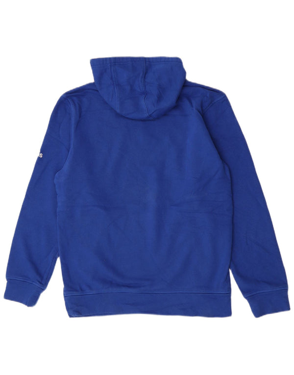 Felpa con cappuccio grafica Adidas Wolverines da uomo piccola blu