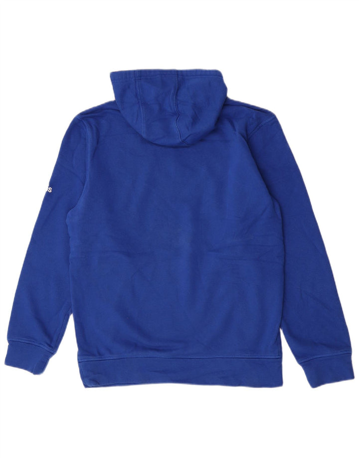 Felpa con cappuccio grafica Adidas Wolverines da uomo piccola blu