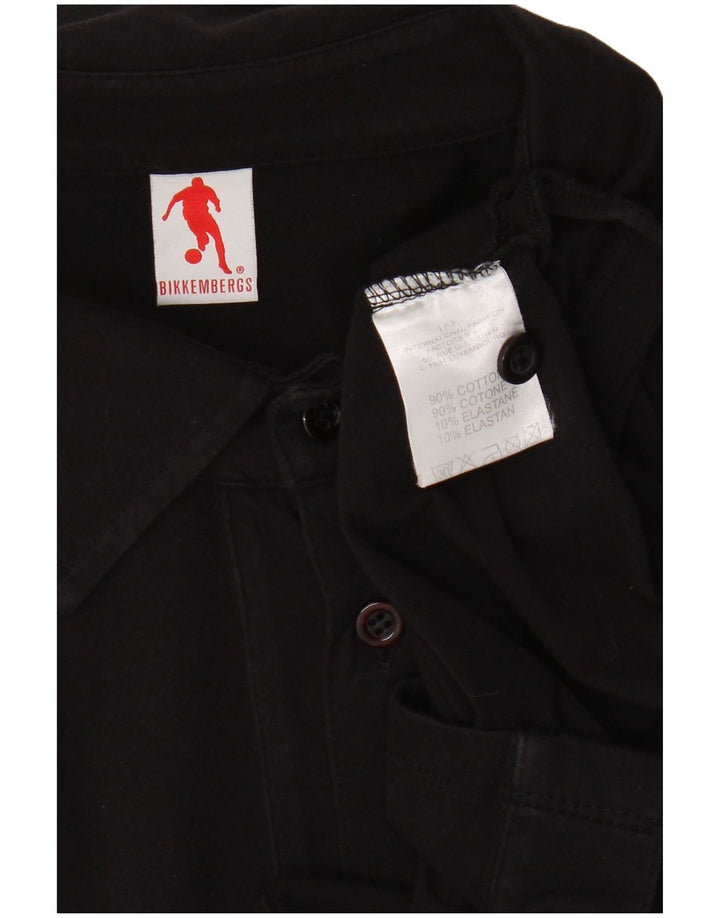 Camicia da uomo Bikkembergs grande in cotone nero