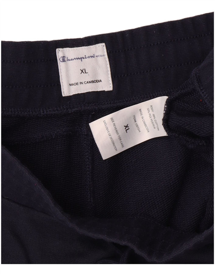 CHAMPION Pantaloni da tuta da uomo Joggers XL Blu Navy Cotone