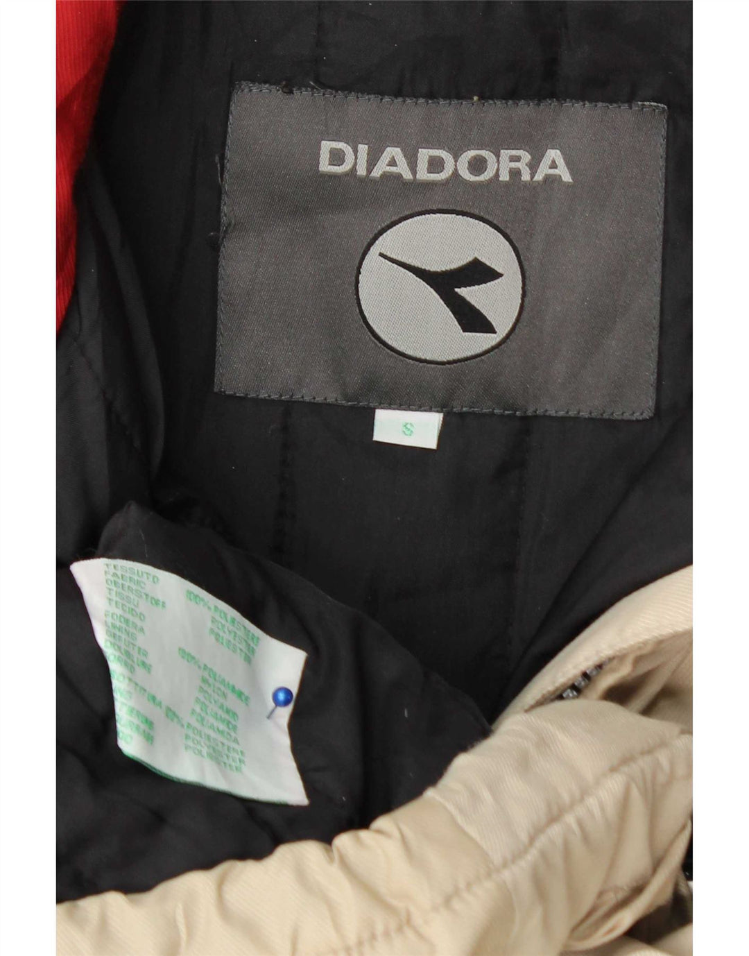 Giacca da sci Diadora Graphic da uomo Small White Colourblock in poliestere
