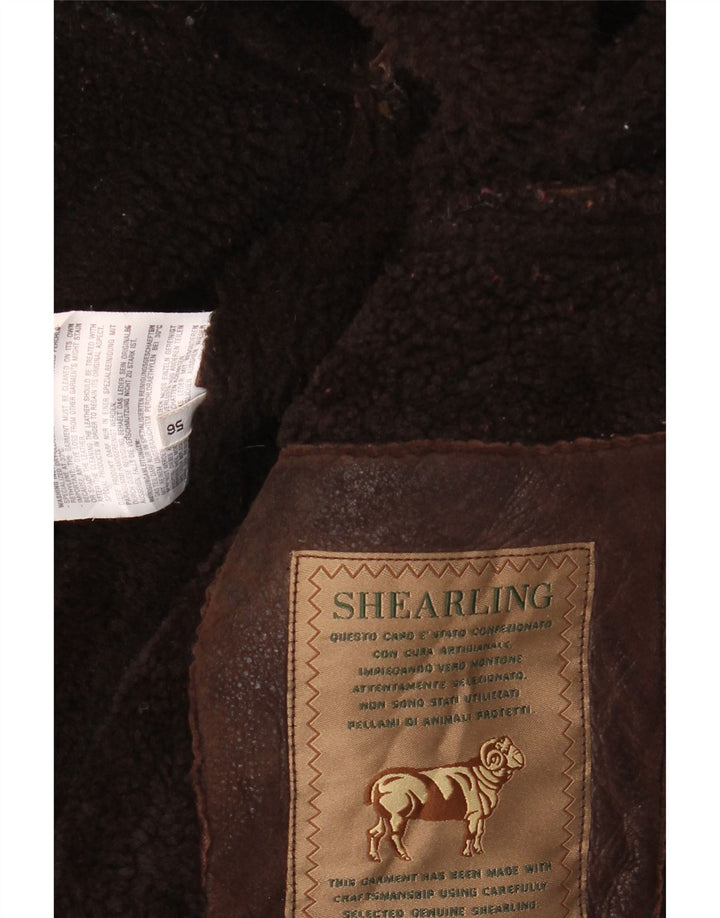 BELFE & BELFE Giubbotto da uomo in shearling IT 56 3XL Shearling marrone