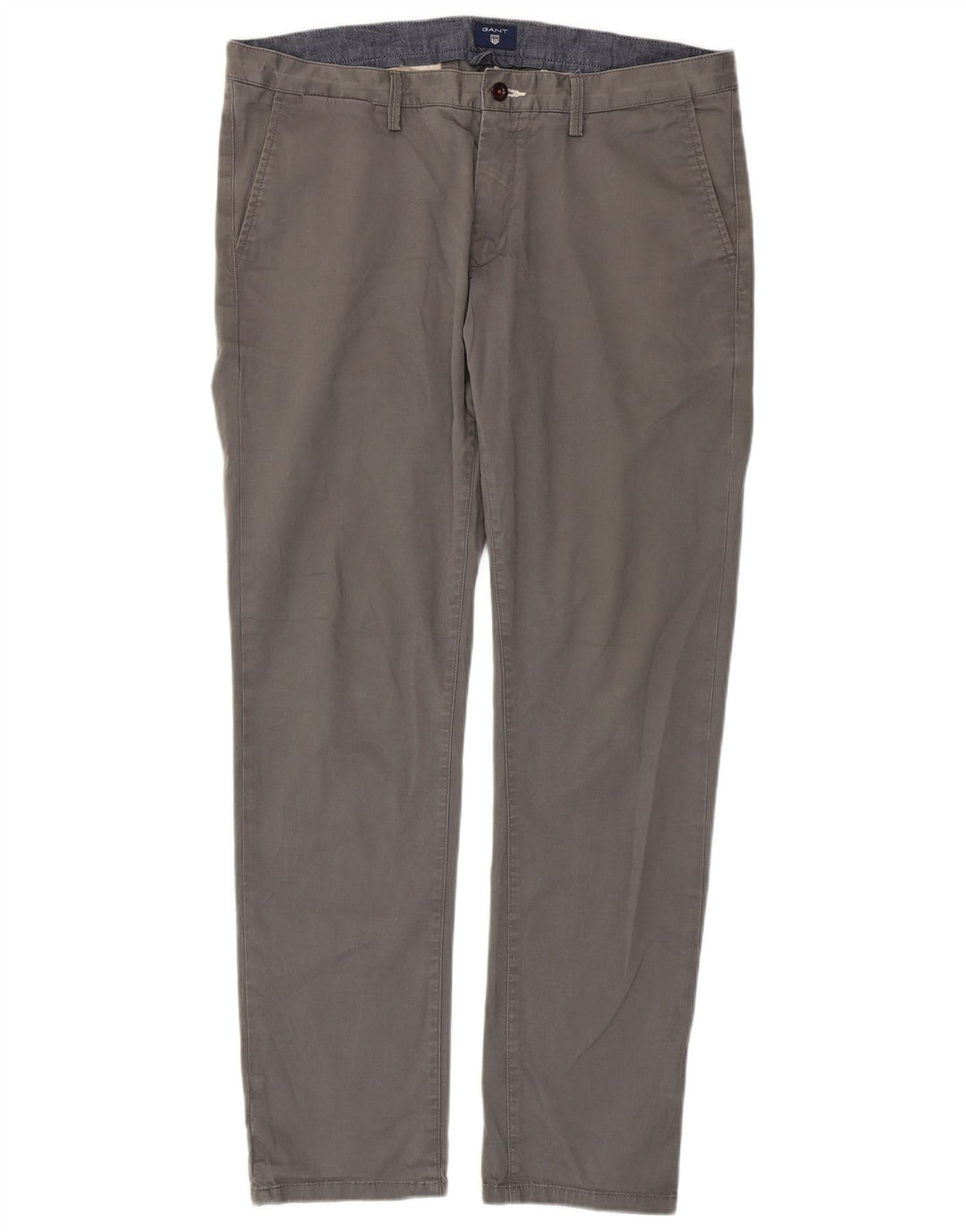 Pantaloni chino dritti da uomo GANT W36 L34 cotone grigio