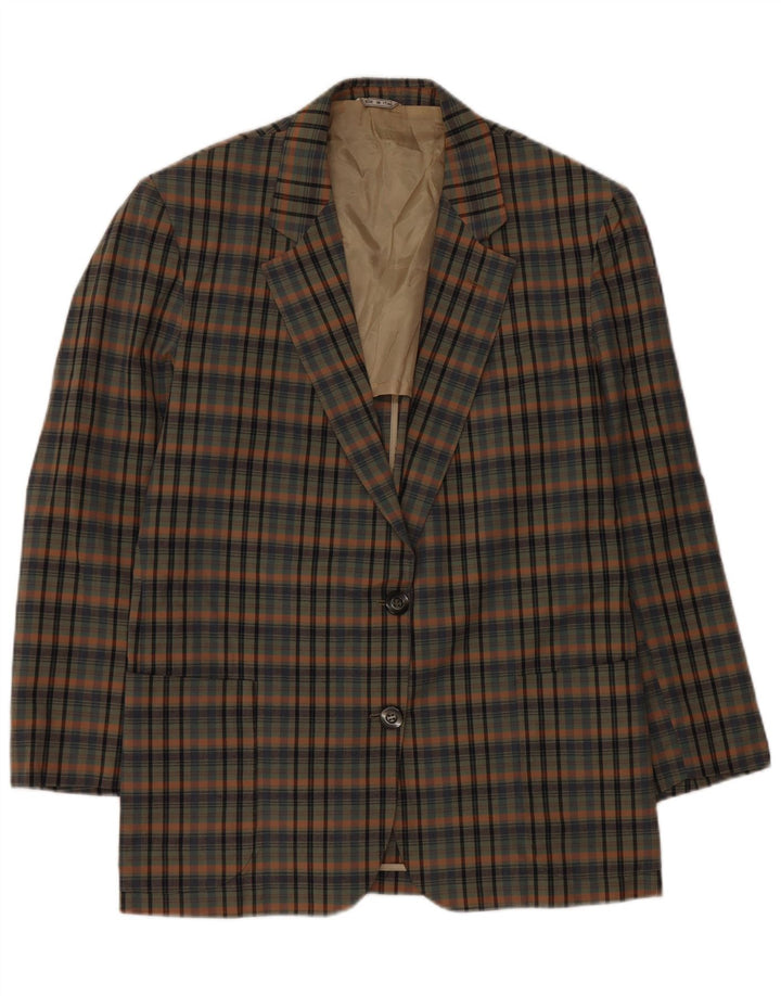 Giacca blazer a 2 bottoni Azimut da donna Ingram IT 48 XL cotone a quadri verde