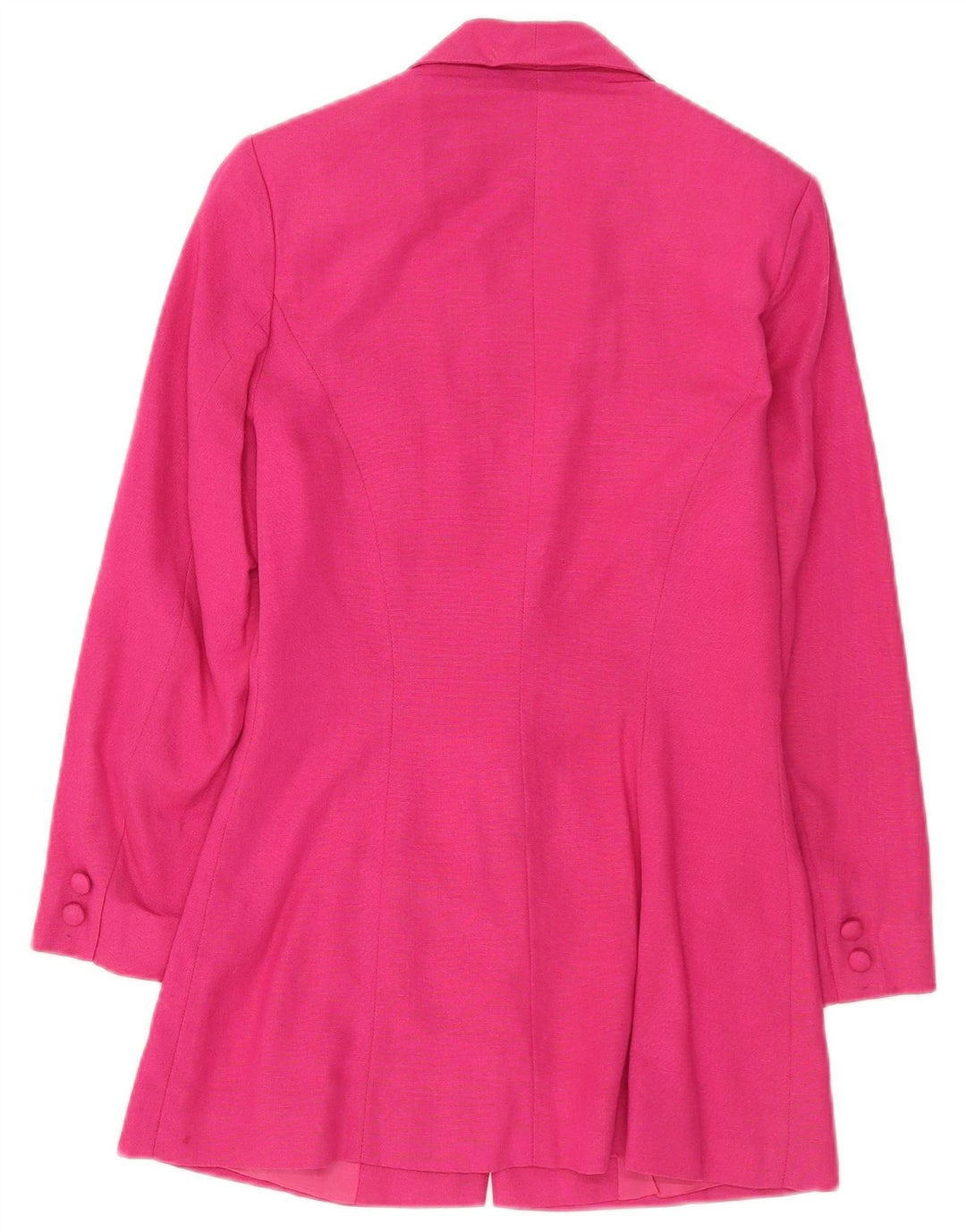 Giacca blazer vintage da donna a 3 bottoni UK 8 piccola viscosa rosa