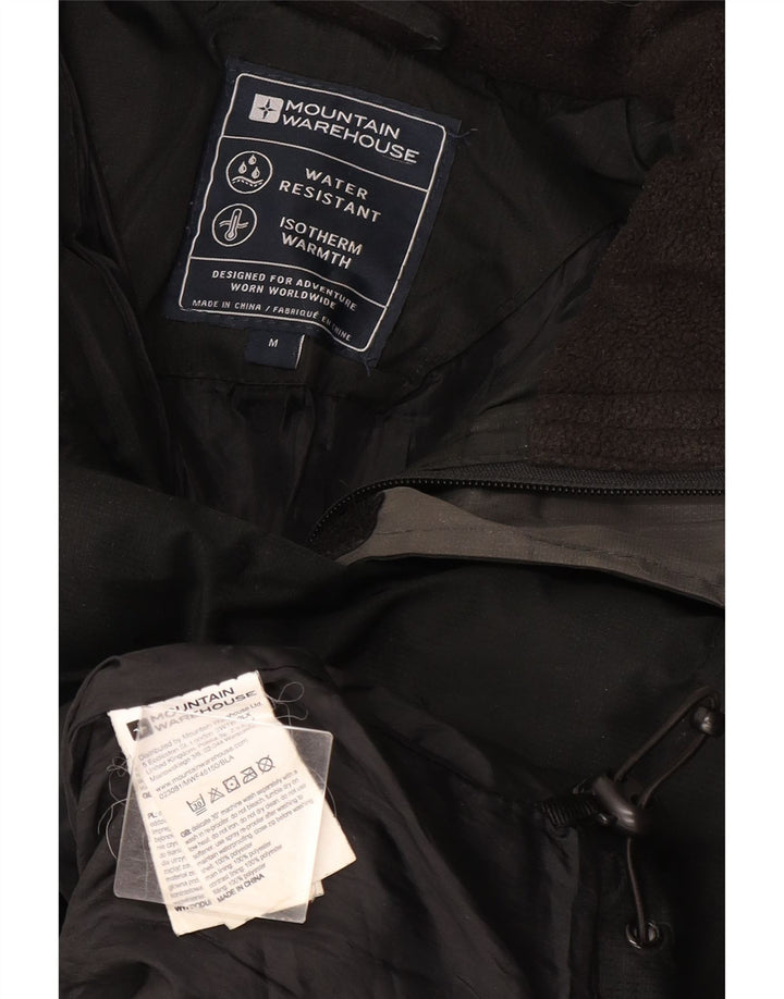 Giacca imbottita con cappuccio da uomo Mountain Warehouse UK 38 poliestere nero medio